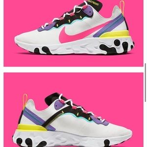 nike react element 87 kids pink